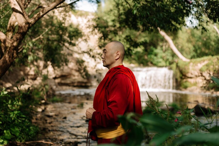 zubi kao u Tibetanskih monaha boy in red sweater standing near green plant