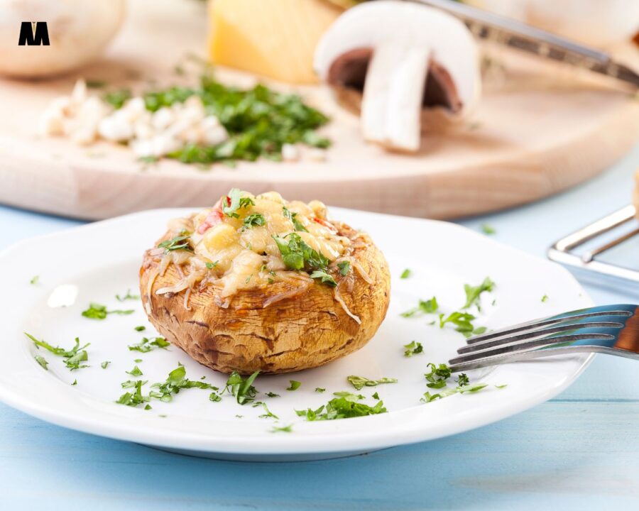 Punjeni zapečeni šampinjoni