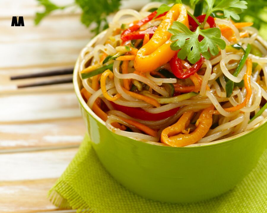 Rižini rezanci s povrćem 