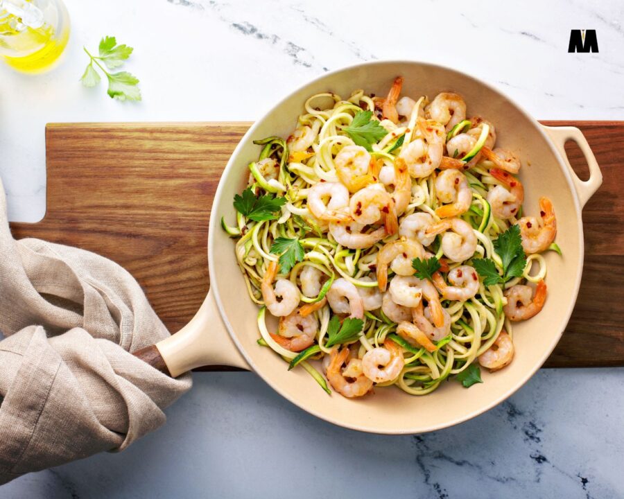 Tjestenina s tikvicama i kozicama