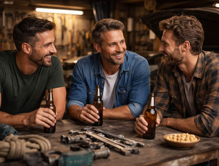 muška komunikacija, dečki razgovaraju, prijatelji