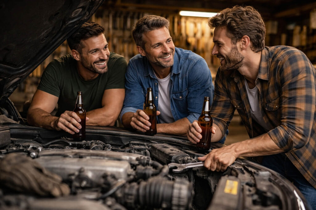 muška komunikacija, dečki razgovaraju, prijatelji