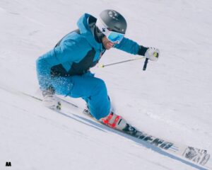 Skijanje za početnike na uređenoj snježnoj stazi