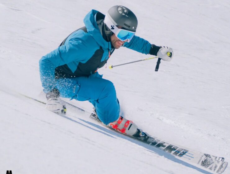 Skijanje za početnike na uređenoj snježnoj stazi
